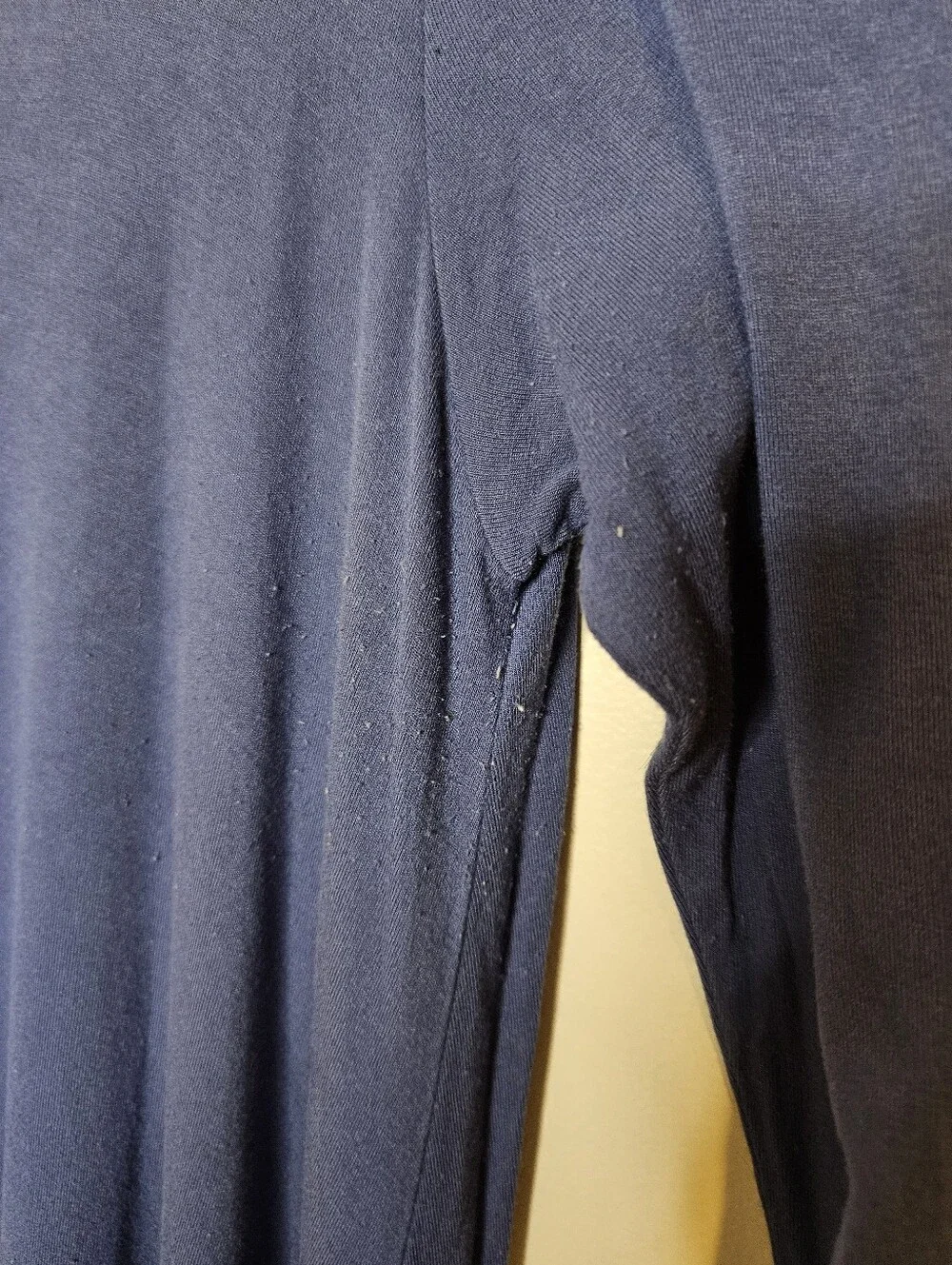 The Vanity Room Solid Blue Peekaboo Cold Shoulder Dress Mini Long Sleeve Casual